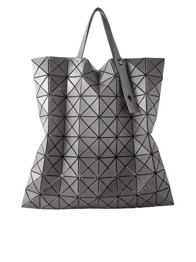 Lucent Paneled Glossed Tote