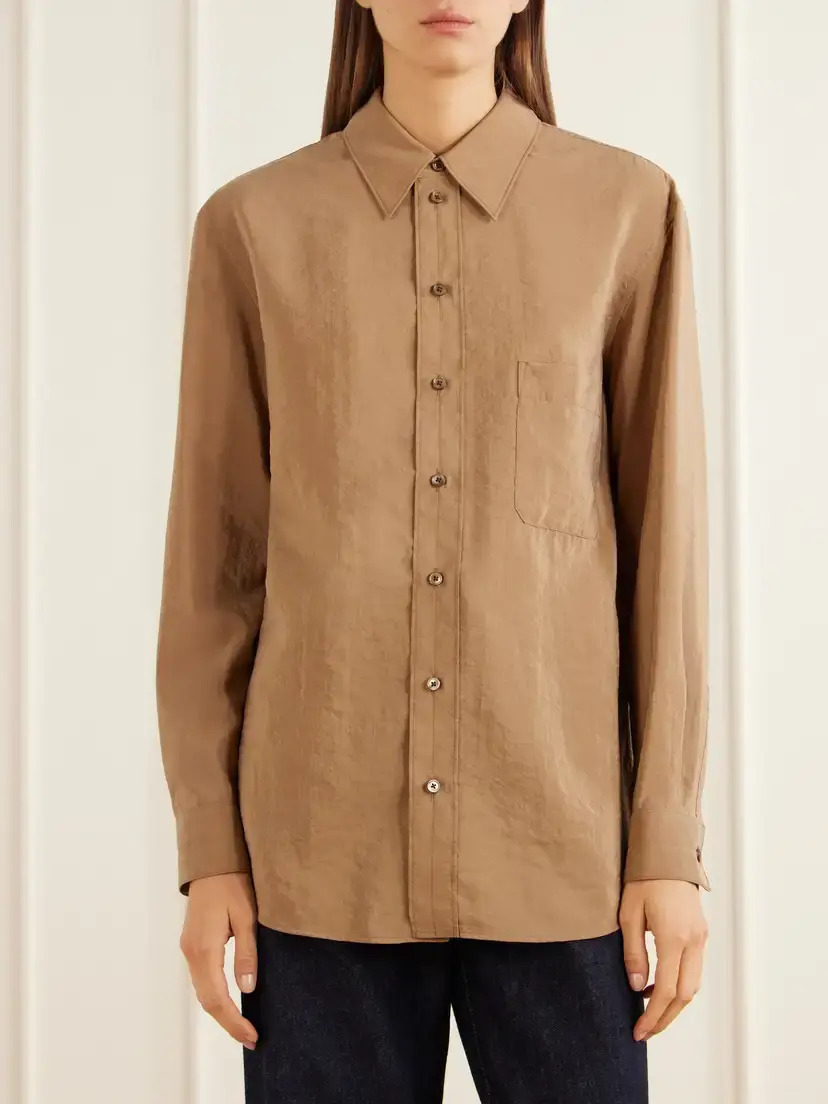 Lemaire Silk-blend Satin Shirt | Thumbnail 3 Lemaire Silk-blend Satin Shirt | Thumbnail 3