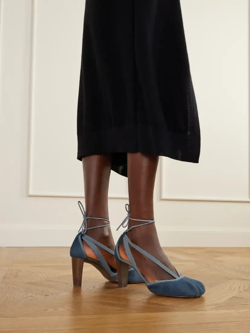 Lemaire Pedille 80 Leather-trimmed Calf-hair Pumps | Thumbnail 2 Lemaire Pedille 80 Leather-trimmed Calf-hair Pumps | Thumbnail 2