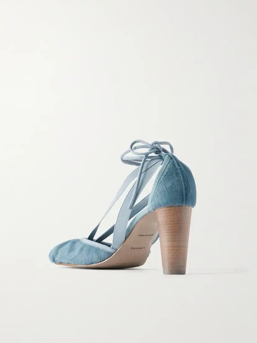 Lemaire Pedille 80 Leather-trimmed Calf-hair Pumps | Thumbnail 3 Lemaire Pedille 80 Leather-trimmed Calf-hair Pumps | Thumbnail 3