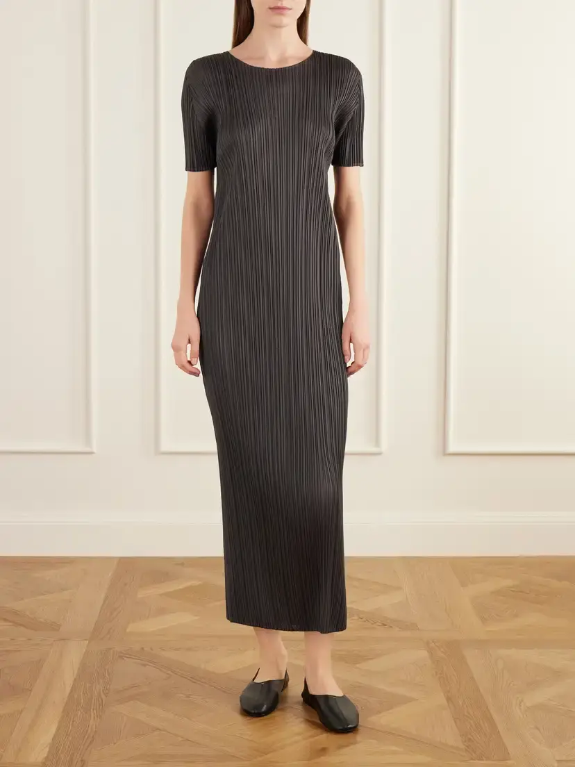 Pleats Please Issey Miyake Plissé Satin Midi Dress | Thumbnail 2 Pleats Please Issey Miyake Plissé Satin Midi Dress | Thumbnail 2