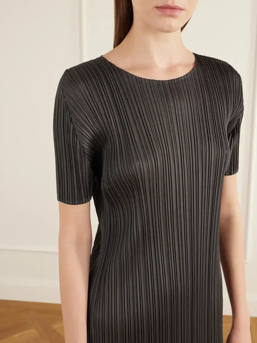 Pleats Please Issey Miyake Plissé Satin Midi Dress | Thumbnail 4 Pleats Please Issey Miyake Plissé Satin Midi Dress | Thumbnail 4