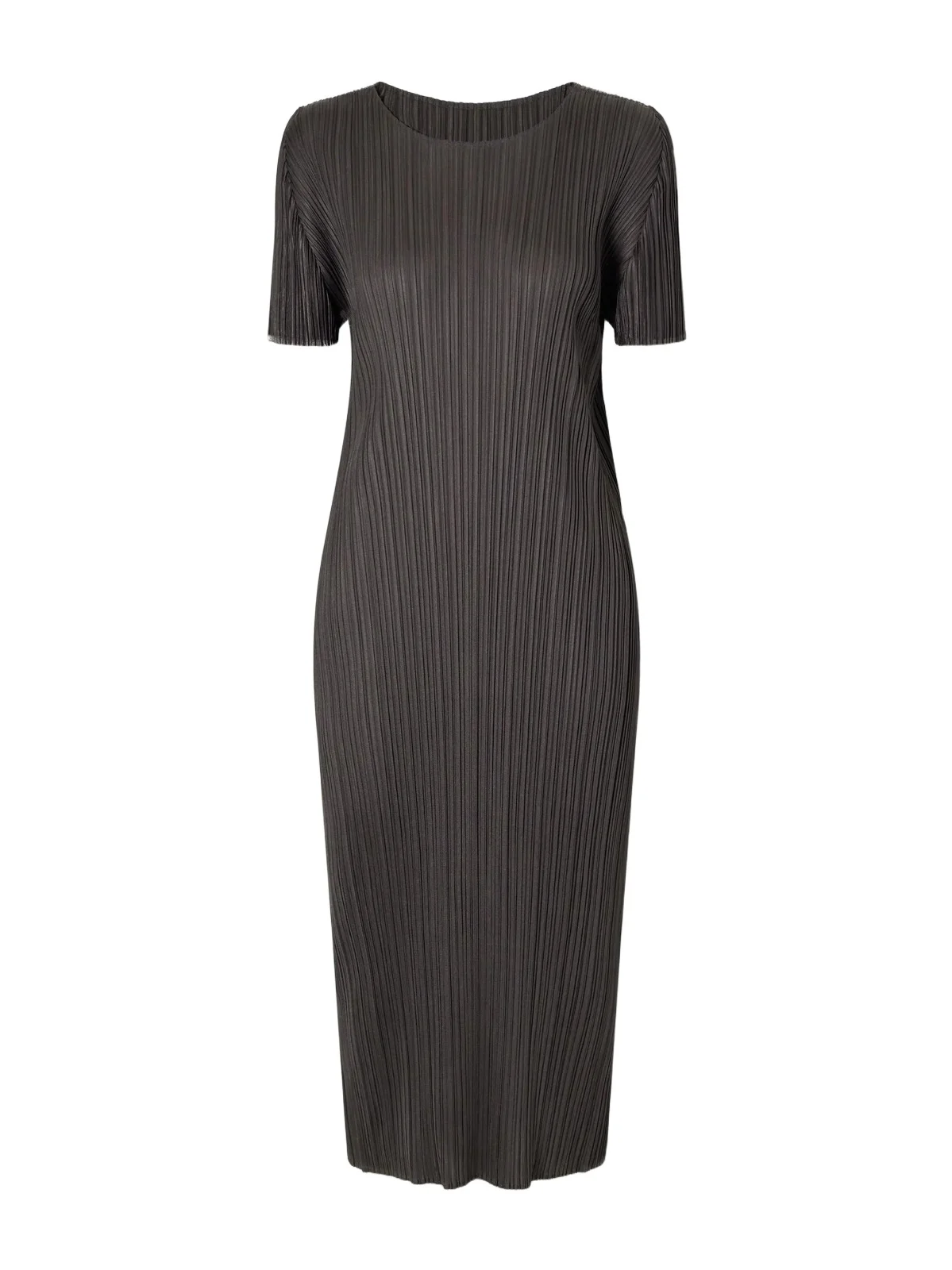 Pleats Please Issey Miyake Plissé Satin Midi Dress
