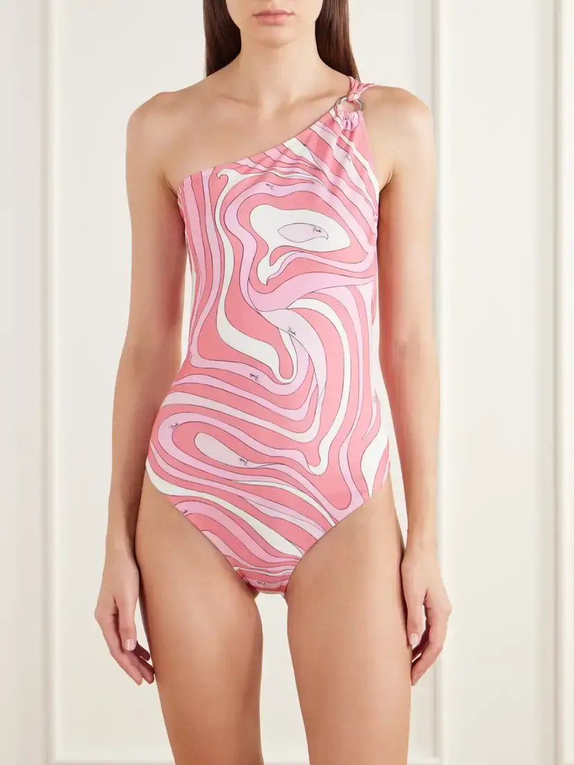 PUCCI Printed One-shoulder Swimsuit | Thumbnail 2 PUCCI Printed One-shoulder Swimsuit | Thumbnail 2