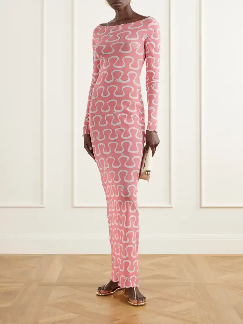 PUCCI Printed Stretch-tulle Maxi Dress | Thumbnail 2 PUCCI Printed Stretch-tulle Maxi Dress | Thumbnail 2