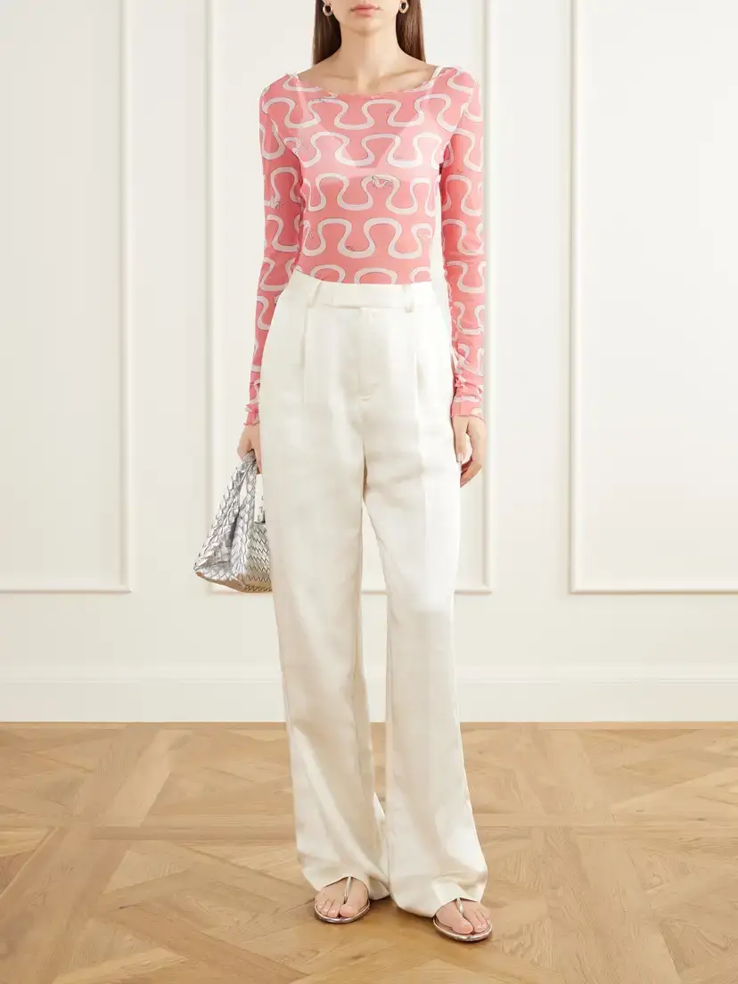 PUCCI Printed Stretch-tulle Top | Thumbnail 2 PUCCI Printed Stretch-tulle Top | Thumbnail 2