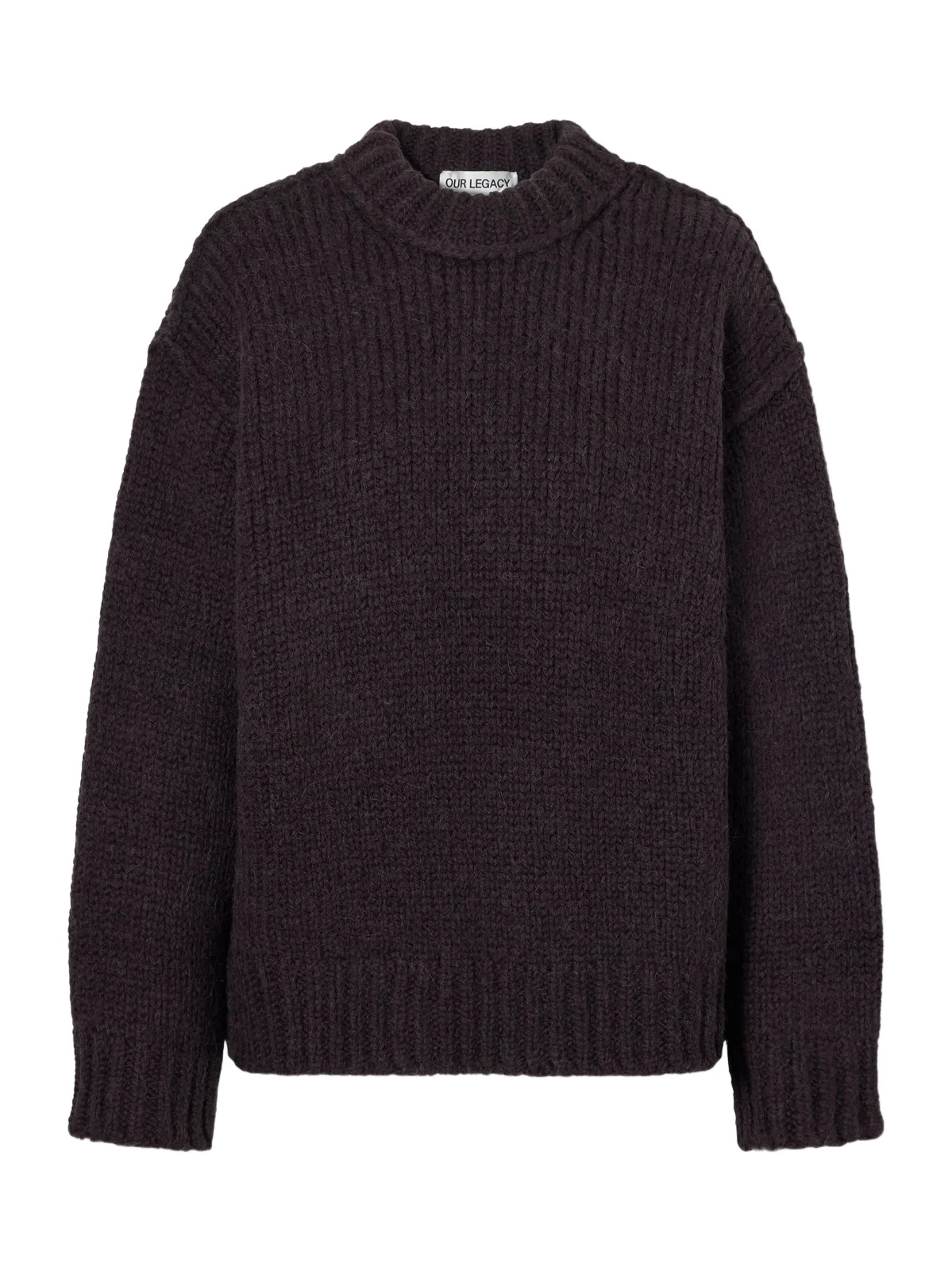 Our Legacy Ribbed Merino Wool And Alpaca-blend Sweater - Brown