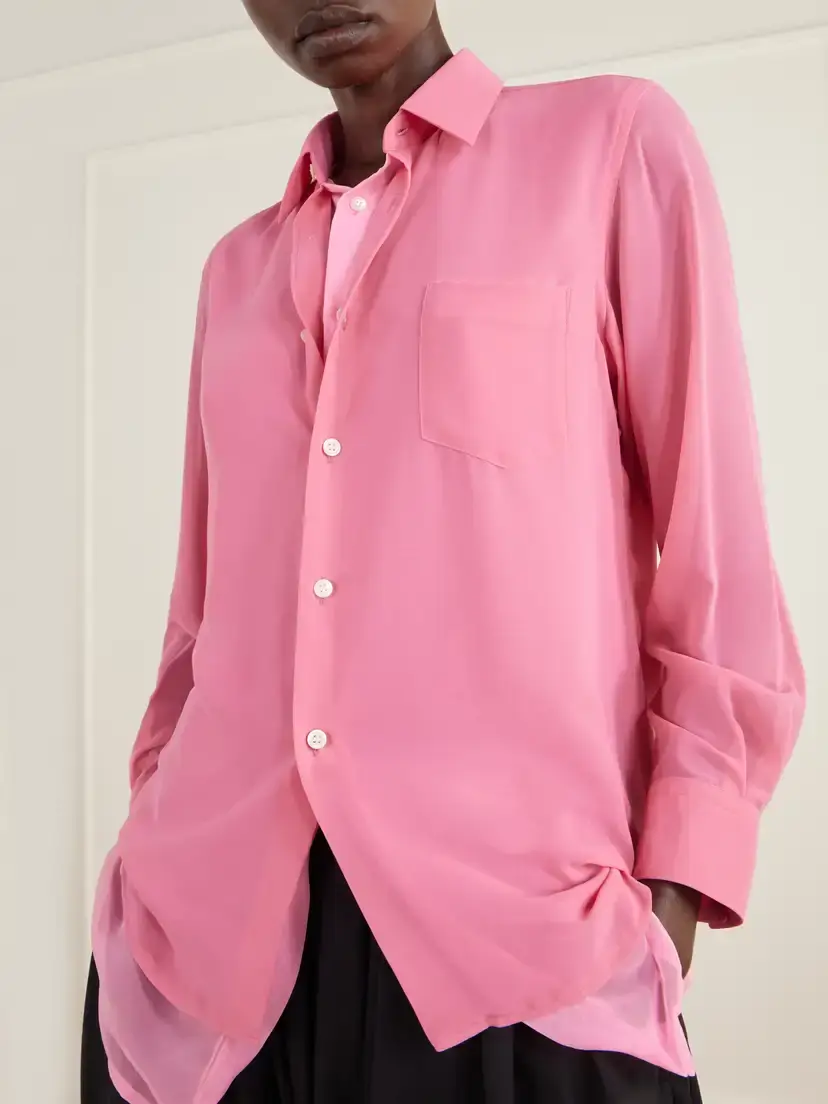 Comme des Garçons Layered Georgette Shirt | Thumbnail 4 Comme des Garçons Layered Georgette Shirt | Thumbnail 4