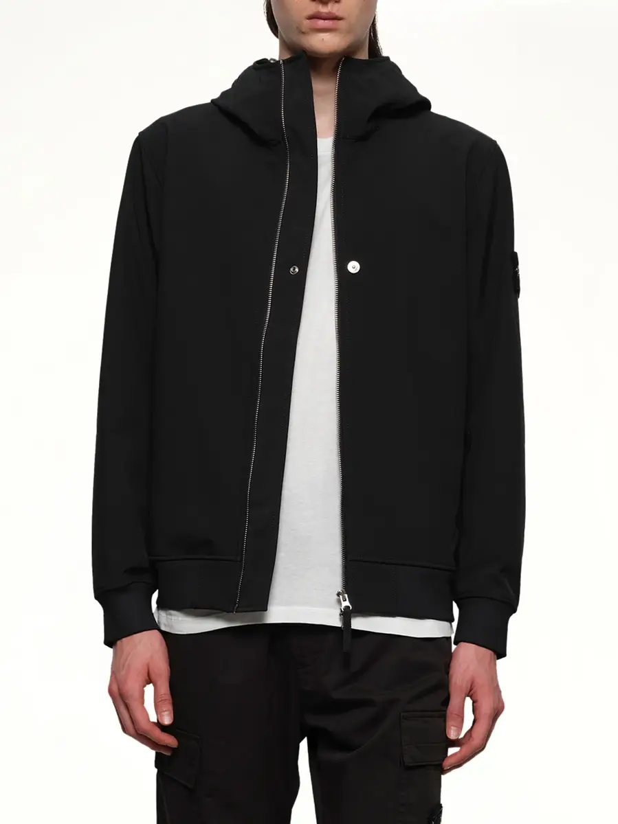 Stone Island Q100004 Soft Shell Hooded Jacket | Thumbnail 6 Stone Island Q100004 Soft Shell Hooded Jacket | Thumbnail 6
