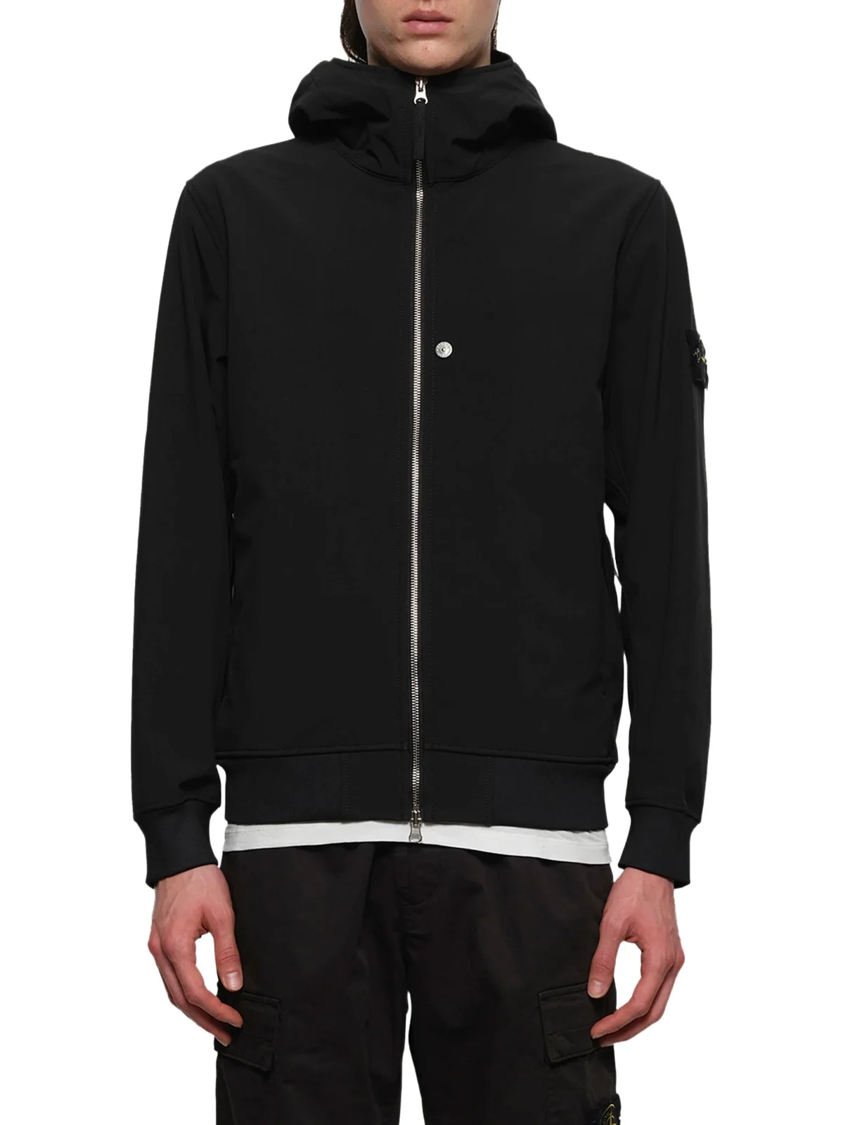 Stone Island Q100004 Soft Shell Hooded Jacket