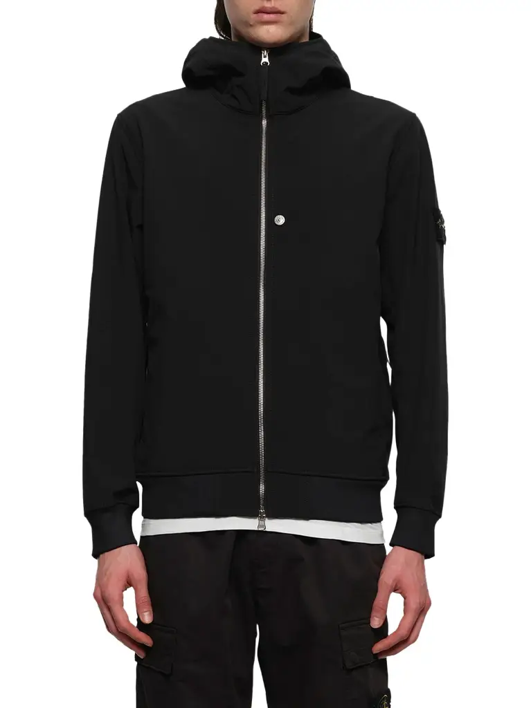 Stone Island Q100004 Soft Shell Hooded Jacket