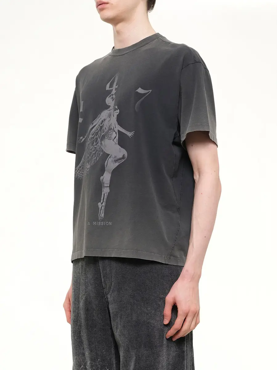Represent 247 Angel T-shirt in Vintage Black | Thumbnail 3 Represent 247 Angel T-shirt in Vintage Black | Thumbnail 3