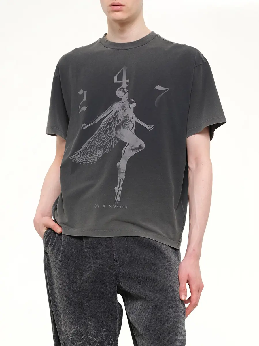 Represent 247 Angel T-shirt in Vintage Black | Thumbnail 6 Represent 247 Angel T-shirt in Vintage Black | Thumbnail 6