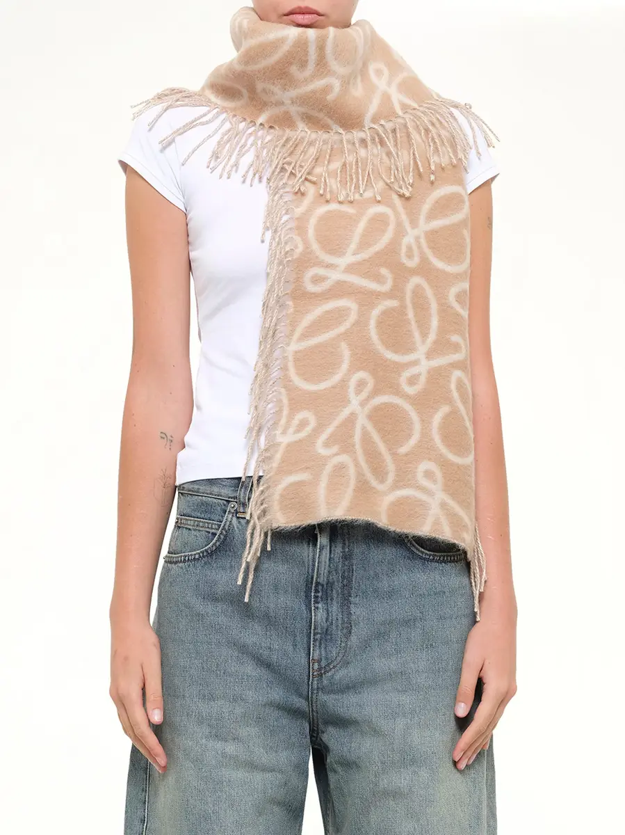 Loewe 27x158 Anagram Alpaca Blend Scarf | Thumbnail 2 Loewe 27x158 Anagram Alpaca Blend Scarf | Thumbnail 2