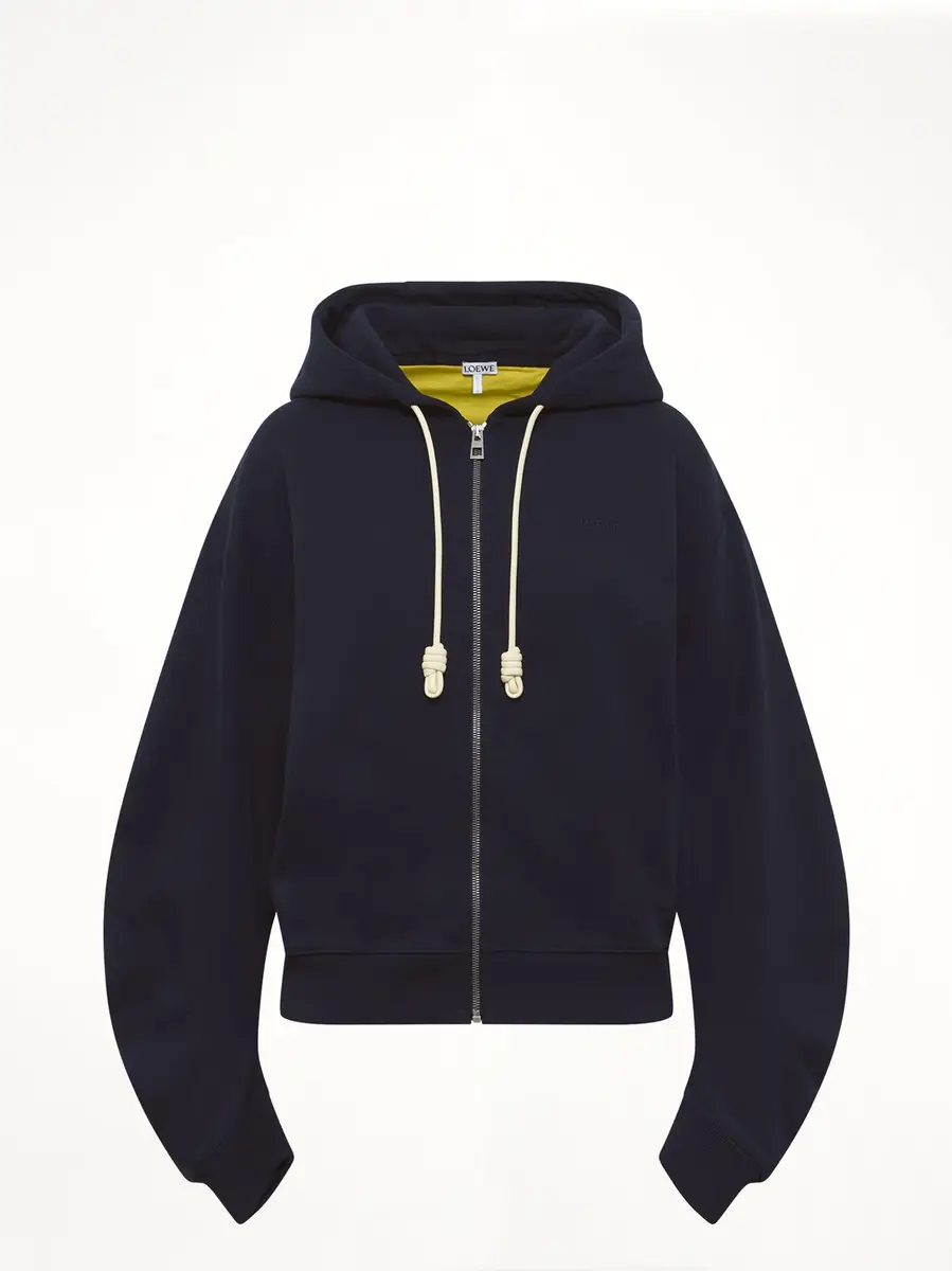 Loewe Flamenco Hoodie in Navy Blue/yellow | Thumbnail 2 Loewe Flamenco Hoodie in Navy Blue/yellow | Thumbnail 2