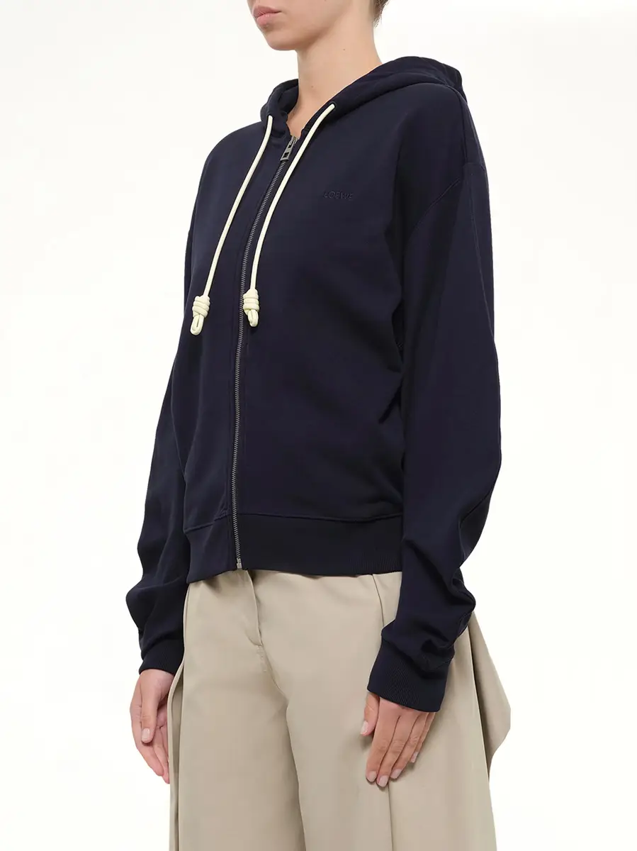 Loewe Flamenco Hoodie in Navy Blue/yellow | Thumbnail 3 Loewe Flamenco Hoodie in Navy Blue/yellow | Thumbnail 3