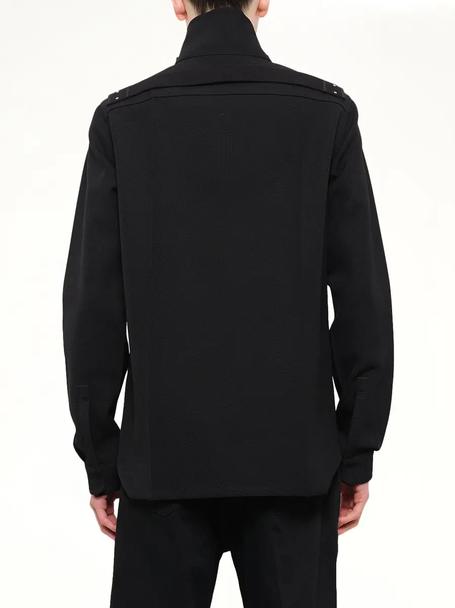 Rick Owens Tower Wool Outershirt | Thumbnail 5 Rick Owens Tower Wool Outershirt | Thumbnail 5