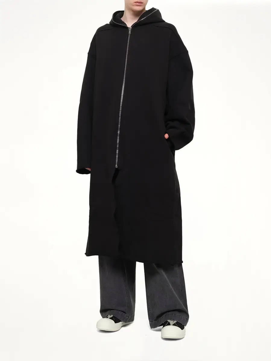 RICK OWENS DRKSHDW Megafelpa Gimp Wide Mac Coat | Thumbnail 4 RICK OWENS DRKSHDW Megafelpa Gimp Wide Mac Coat | Thumbnail 4