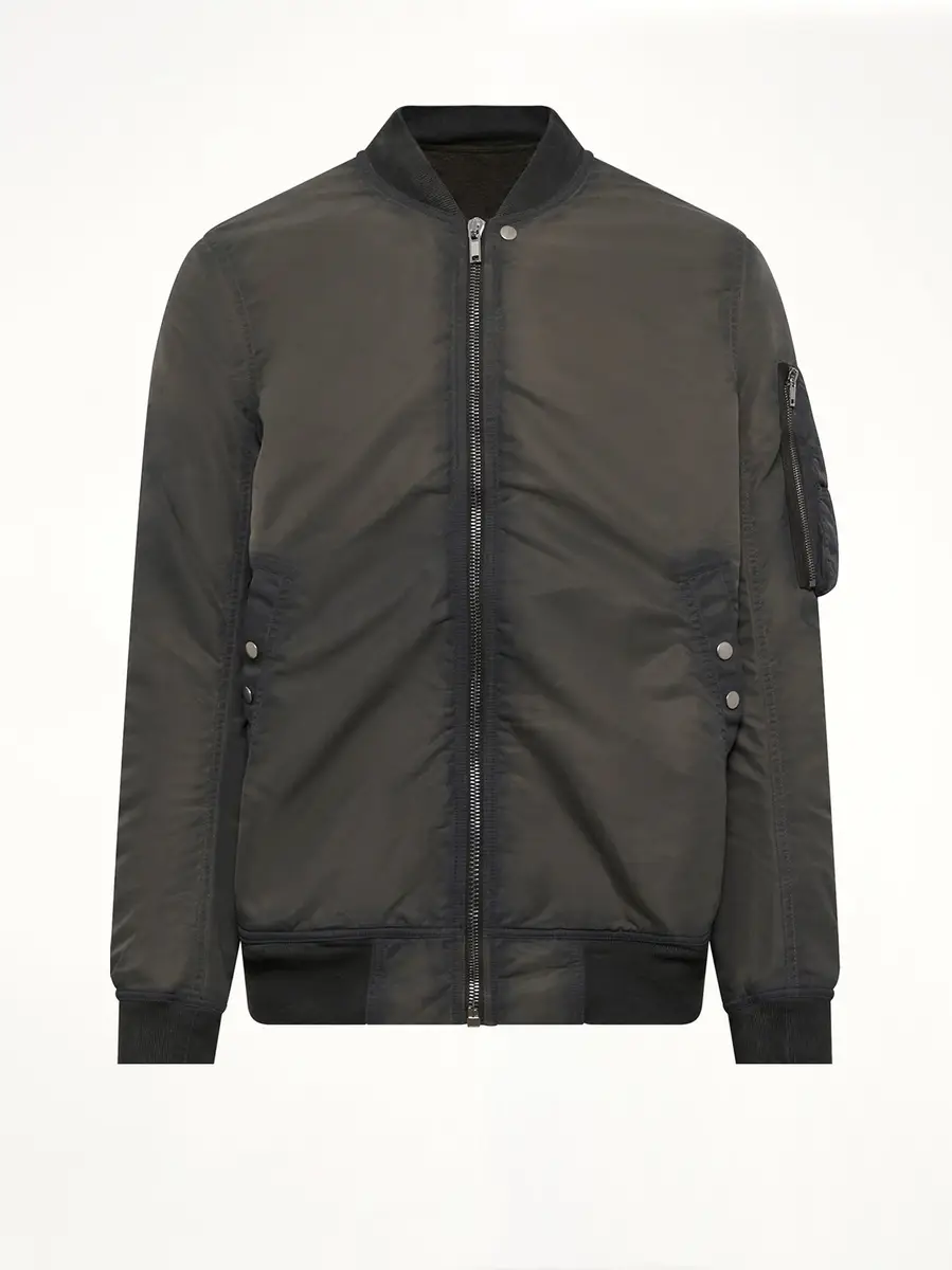 RICK OWENS DRKSHDW Nylon Classic Flight Jacket in Dark Dust | Thumbnail 2 RICK OWENS DRKSHDW Nylon Classic Flight Jacket in Dark Dust | Thumbnail 2