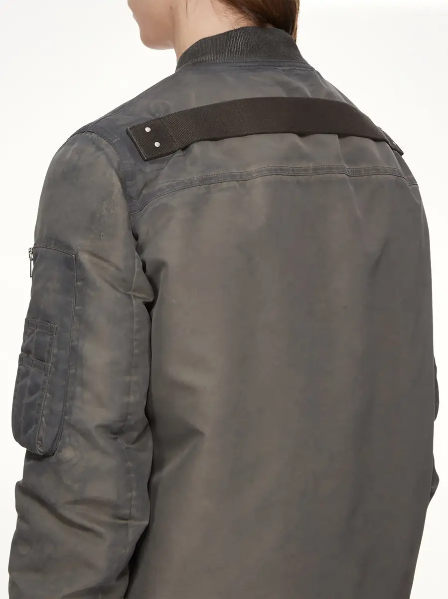 RICK OWENS DRKSHDW Nylon Classic Flight Jacket in Dark Dust | Thumbnail 6 RICK OWENS DRKSHDW Nylon Classic Flight Jacket in Dark Dust | Thumbnail 6