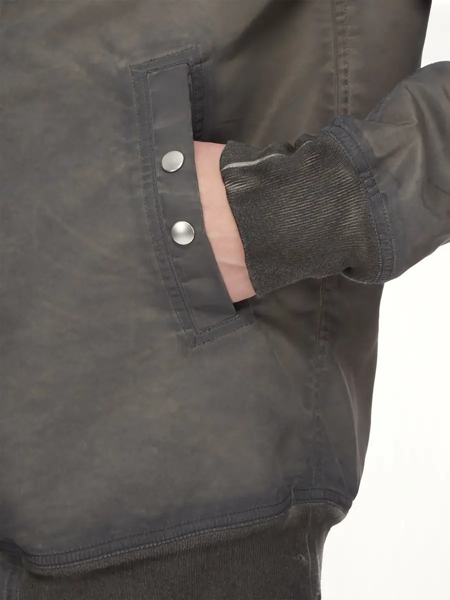 RICK OWENS DRKSHDW Nylon Classic Flight Jacket in Dark Dust | Thumbnail 7 RICK OWENS DRKSHDW Nylon Classic Flight Jacket in Dark Dust | Thumbnail 7