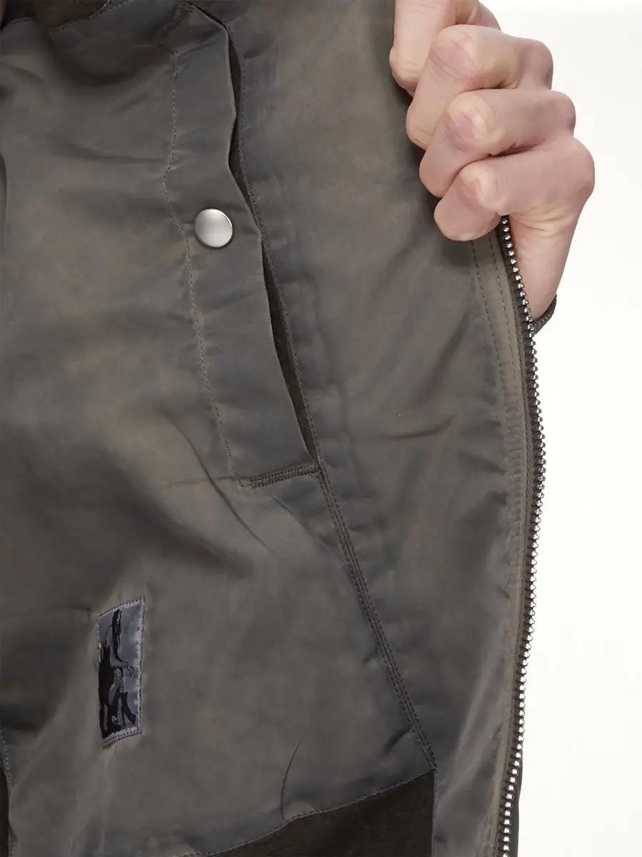 RICK OWENS DRKSHDW Nylon Classic Flight Jacket in Dark Dust | Thumbnail 8 RICK OWENS DRKSHDW Nylon Classic Flight Jacket in Dark Dust | Thumbnail 8