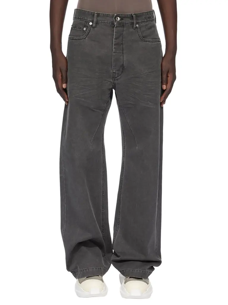 Cotton Canvas Geth Jeans in Gravel