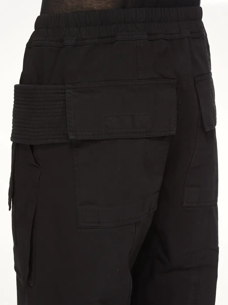 RICK OWENS DRKSHDW Cotton Twill Creatch Wide Cargo Drawstring Pants | Thumbnail 5