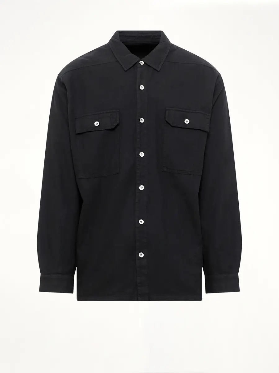 RICK OWENS DRKSHDW Light Flannel Jumbo Outershirt | Thumbnail 2 RICK OWENS DRKSHDW Light Flannel Jumbo Outershirt | Thumbnail 2