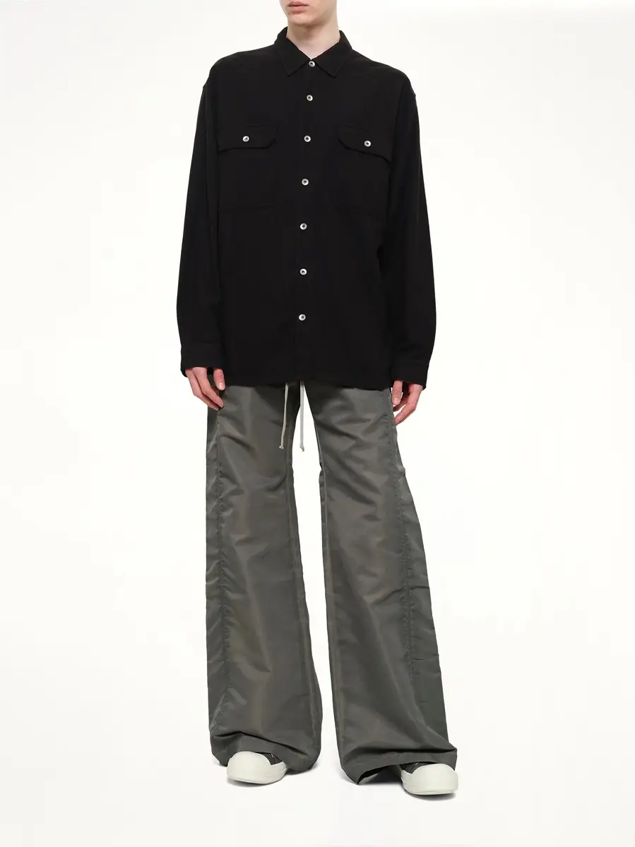 RICK OWENS DRKSHDW Light Flannel Jumbo Outershirt | Thumbnail 4 RICK OWENS DRKSHDW Light Flannel Jumbo Outershirt | Thumbnail 4