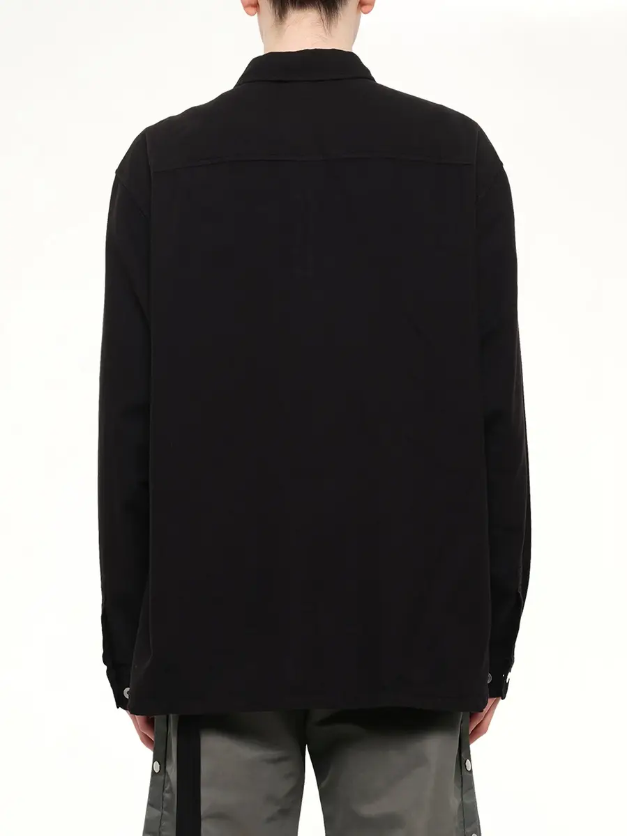 RICK OWENS DRKSHDW Light Flannel Jumbo Outershirt | Thumbnail 5 RICK OWENS DRKSHDW Light Flannel Jumbo Outershirt | Thumbnail 5