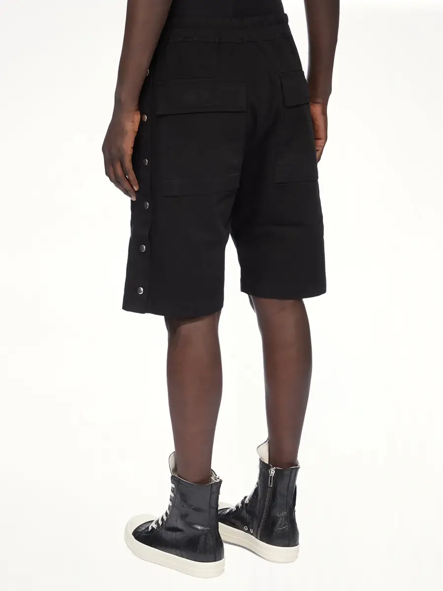 RICK OWENS DRKSHDW Cotton Twill Pusher Shorts | Thumbnail 4