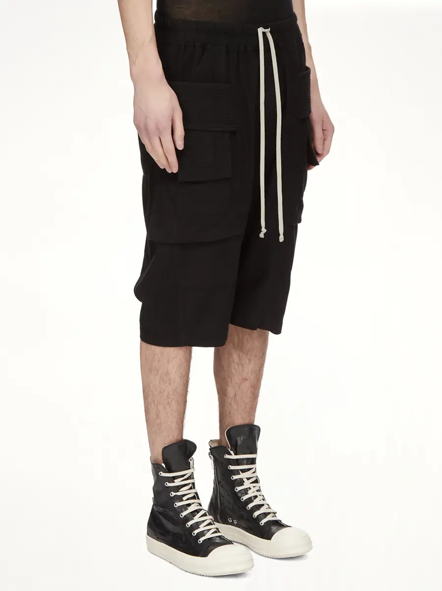RICK OWENS DRKSHDW Light Flannel Creatch Cargo Pods | Thumbnail 3