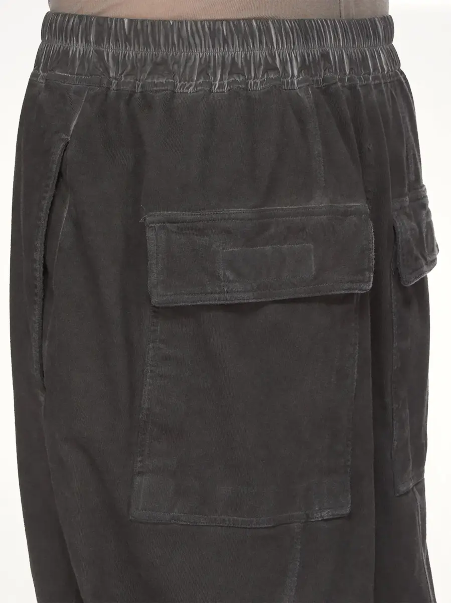 RICK OWENS DRKSHDW Drawstring Pods in Faded Black | Thumbnail 6 RICK OWENS DRKSHDW Drawstring Pods in Faded Black | Thumbnail 6
