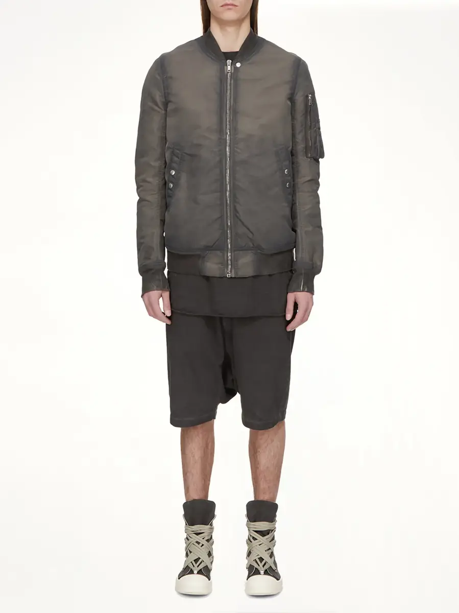 RICK OWENS DRKSHDW Drawstring Pods in Faded Black | Thumbnail 8 RICK OWENS DRKSHDW Drawstring Pods in Faded Black | Thumbnail 8