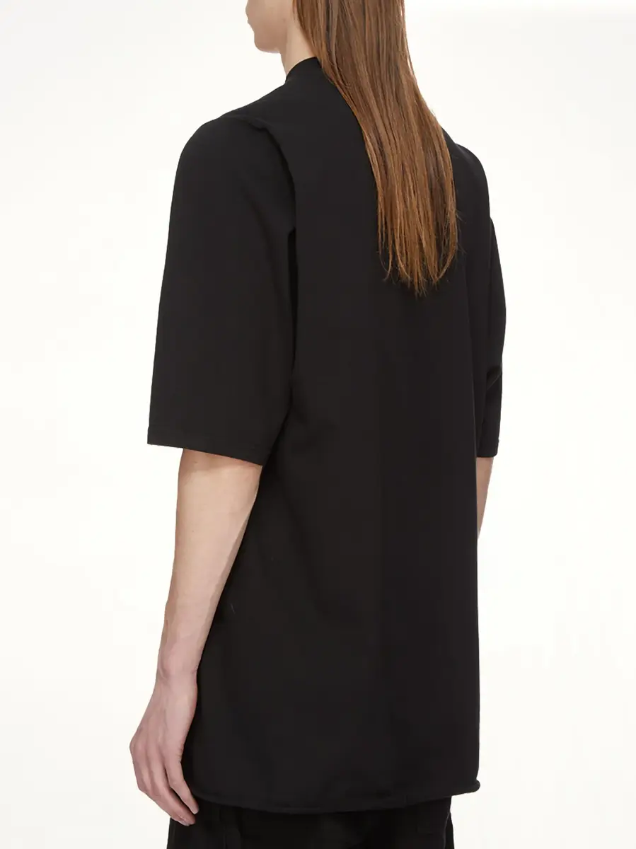 RICK OWENS DRKSHDW Tower of Light Jumbo SS T-shirt in Black/pearl | Thumbnail 4