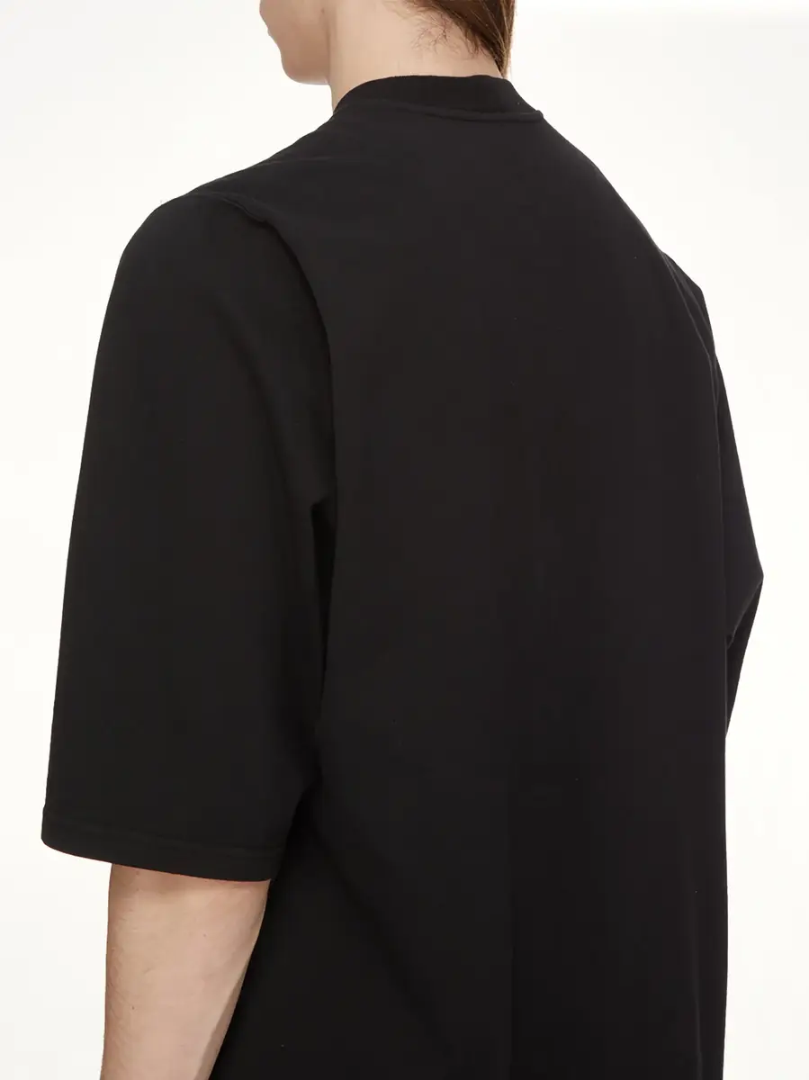 RICK OWENS DRKSHDW Tower of Light Jumbo SS T-shirt in Black/pearl | Thumbnail 6