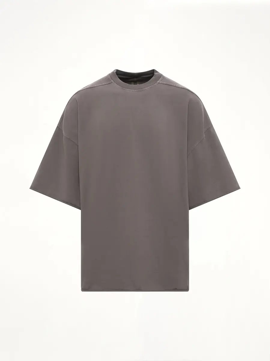 RICK OWENS DRKSHDW Heavy Jersey Tommy T-shirt in Gravel | Thumbnail 2 RICK OWENS DRKSHDW Heavy Jersey Tommy T-shirt in Gravel | Thumbnail 2