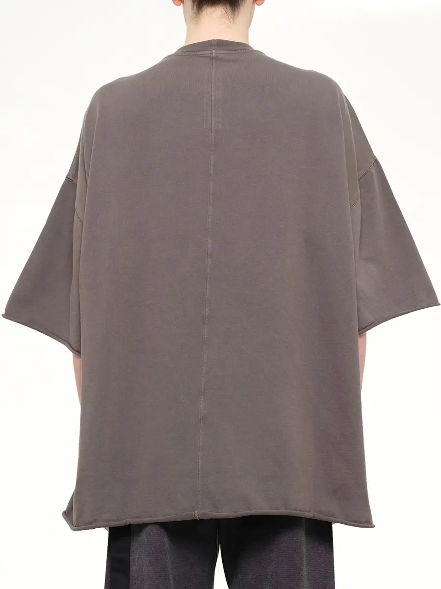 RICK OWENS DRKSHDW Heavy Jersey Tommy T-shirt in Gravel | Thumbnail 5 RICK OWENS DRKSHDW Heavy Jersey Tommy T-shirt in Gravel | Thumbnail 5