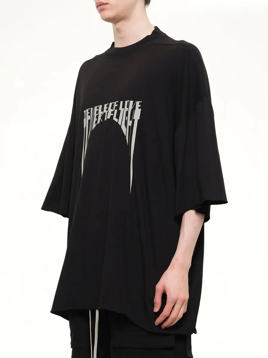 RICK OWENS DRKSHDW Tower of Light Tommy T-shirt in Black/pearl | Thumbnail 3
