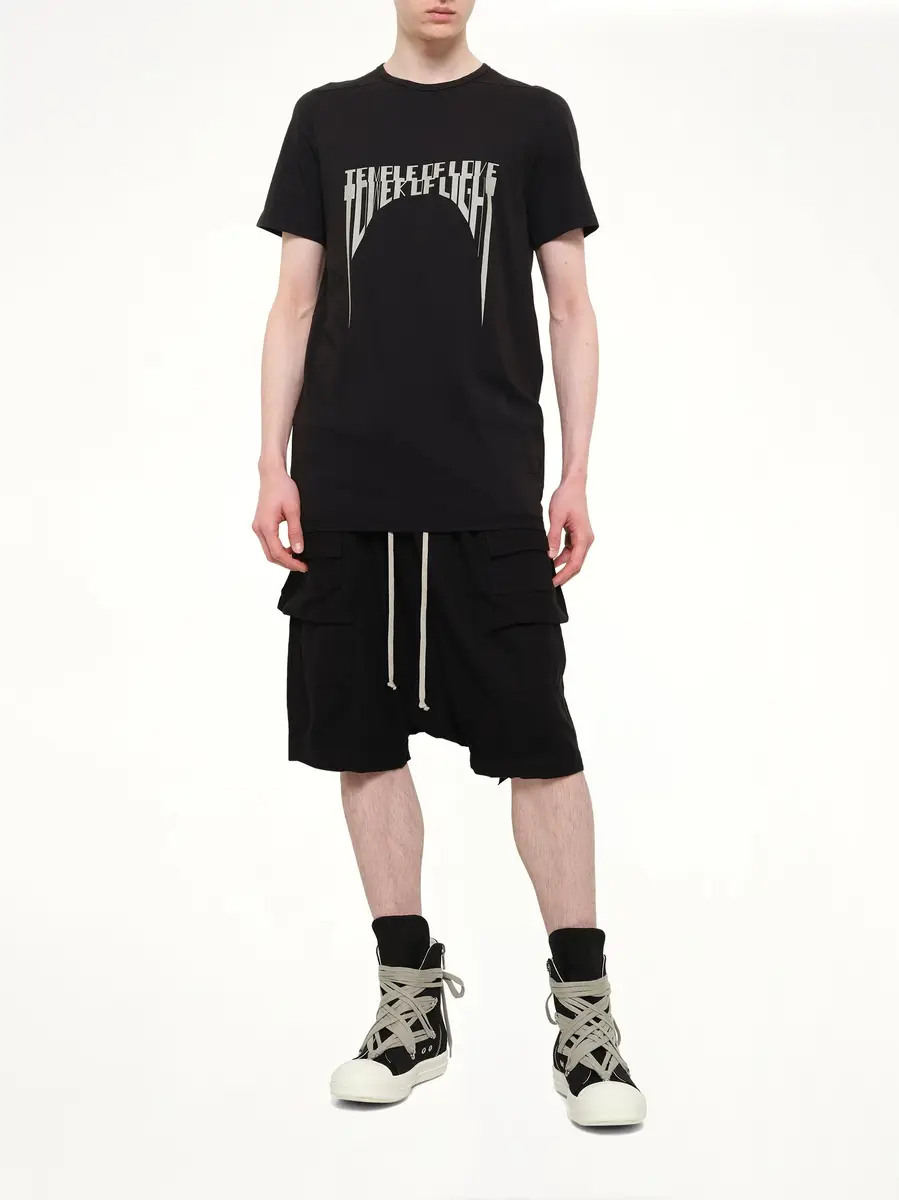 RICK OWENS DRKSHDW Tower of Light Level T-shirt in Black/pearl | Thumbnail 4