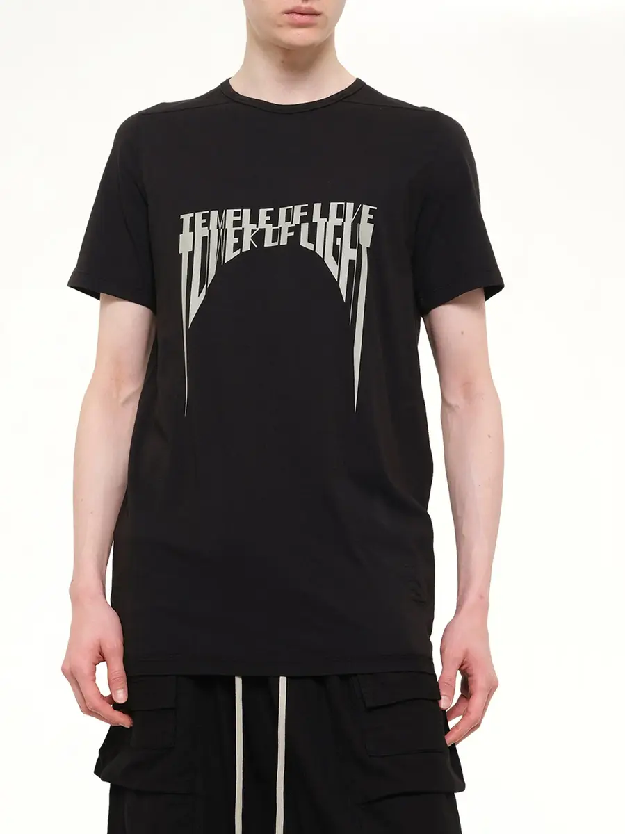 RICK OWENS DRKSHDW Tower of Light Level T-shirt in Black/pearl | Thumbnail 6
