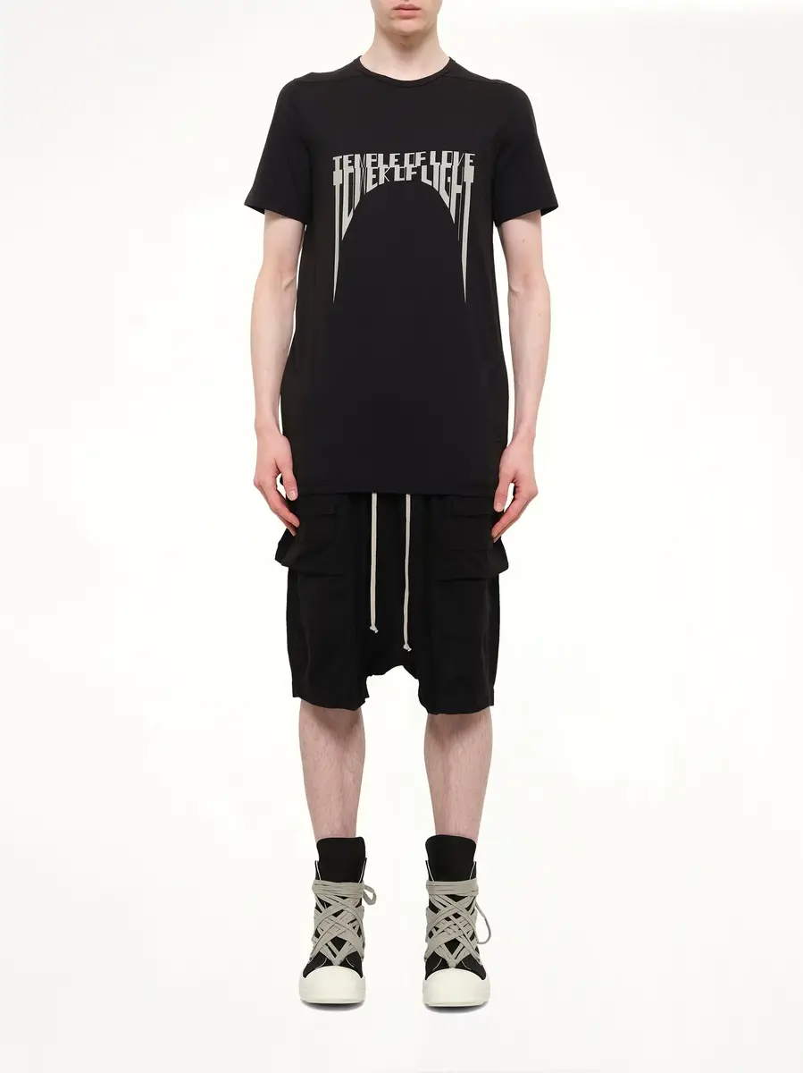 RICK OWENS DRKSHDW Tower of Light Level T-shirt in Black/pearl | Thumbnail 7