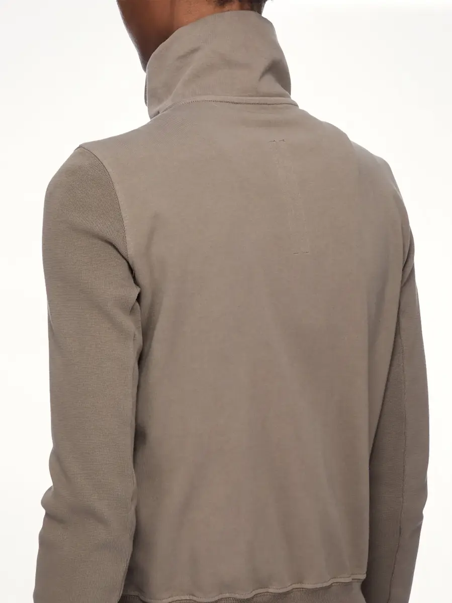 RICK OWENS DRKSHDW Compact Jersey Mountain Sweatshirt in Dust | Thumbnail 6