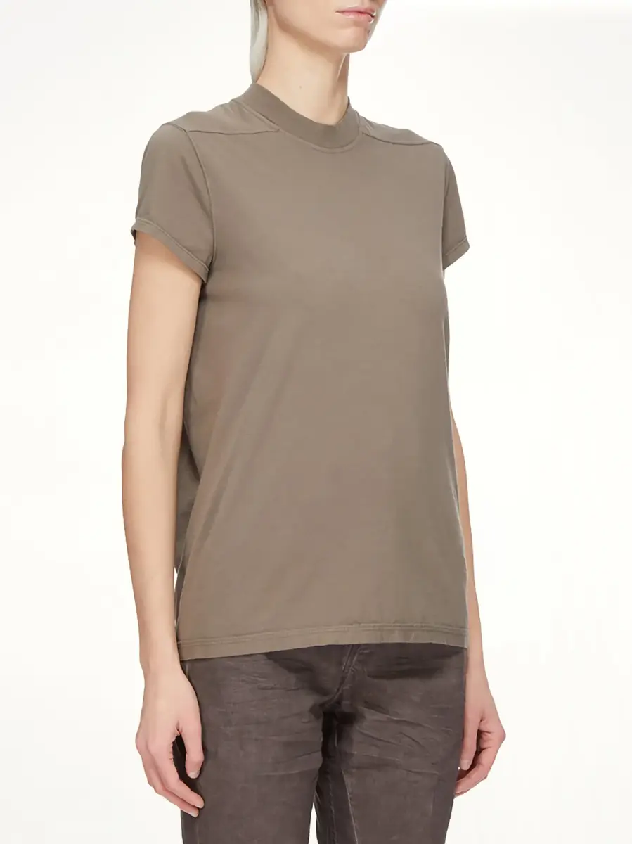 RICK OWENS DRKSHDW Cotton Jersey Small Level T-shirt in Dust | Thumbnail 3