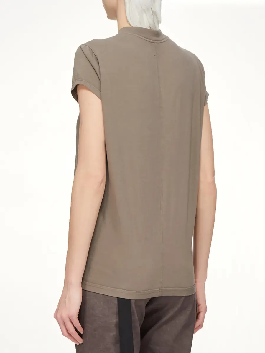 RICK OWENS DRKSHDW Cotton Jersey Small Level T-shirt in Dust | Thumbnail 4