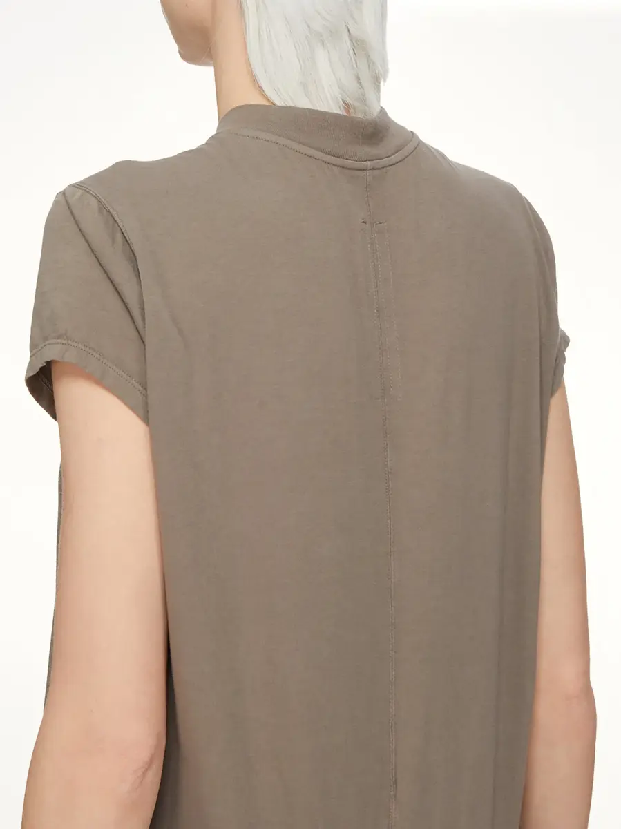 RICK OWENS DRKSHDW Cotton Jersey Small Level T-shirt in Dust | Thumbnail 6