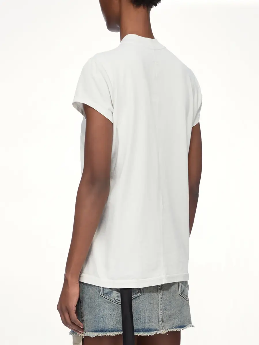 RICK OWENS DRKSHDW Drk Print Small Level T-shirt in Milk Wash | Thumbnail 4 RICK OWENS DRKSHDW Drk Print Small Level T-shirt in Milk Wash | Thumbnail 4