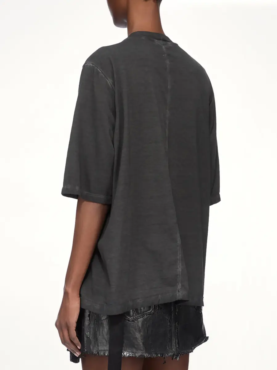RICK OWENS DRKSHDW Pentagram Print Walrus T-shirt in Faded Black | Thumbnail 4 RICK OWENS DRKSHDW Pentagram Print Walrus T-shirt in Faded Black | Thumbnail 4