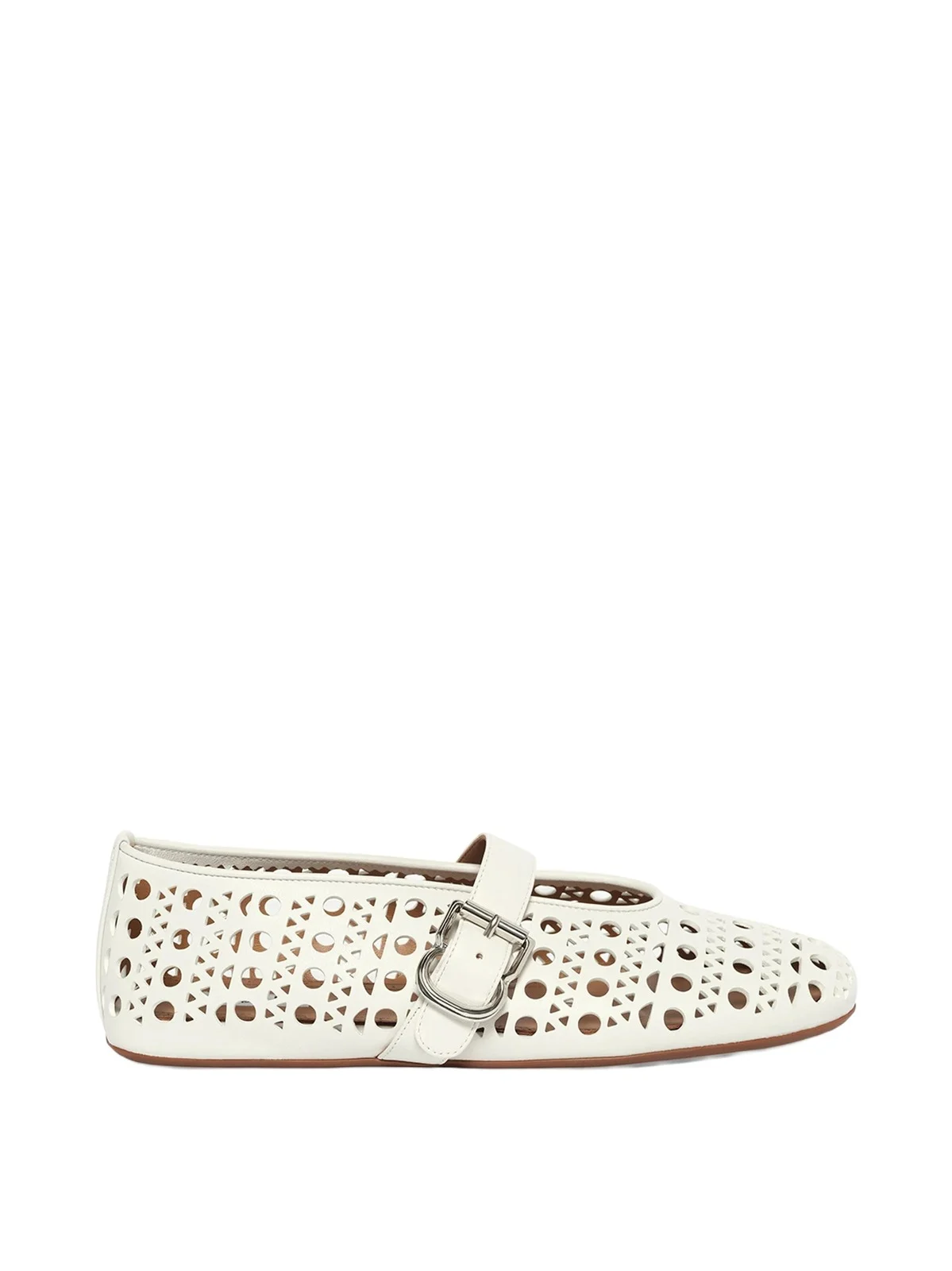 ALAÏA Ballet Vienne Flats in Off White